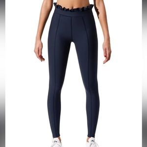 Full length carbon 38 ruffle leggings